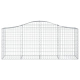 Vidaxl shananskument vaulted 200x50x80 100 cm galvaniséiert Eisen