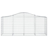 Vidaxx gabion voûté 200x50x80 100 cm en fer galvanisé