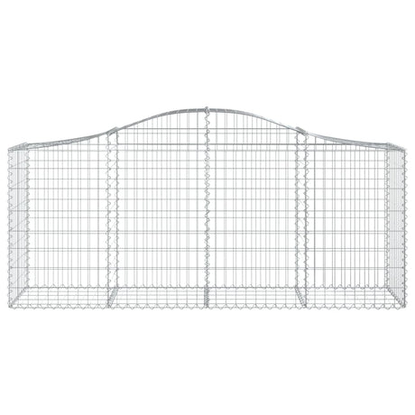 Vidaxx gabion voûté 200x50x80 100 cm en fer galvanisé