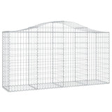 Vidaxx gabion voûté 200x50x100 120 cm en fer galvanisé