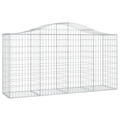 Vidaxx gabion voûté 200x50x100 120 cm en fer galvanisé