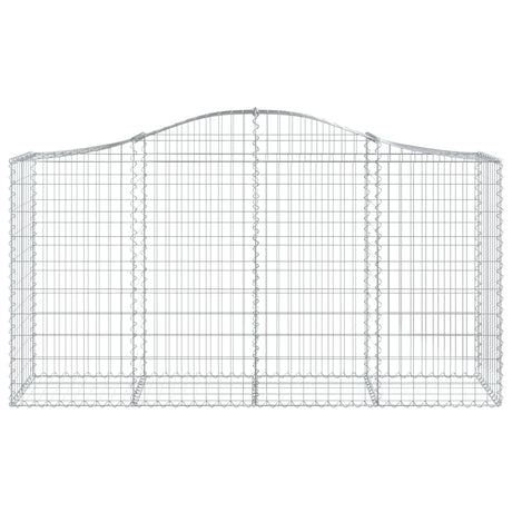 Vidaxx gabion voûté 200x50x100 120 cm en fer galvanisé