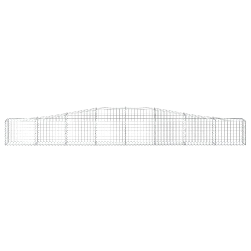 Vidaxx gabion voûté 400x30x40 60 cm en fer galvanisé