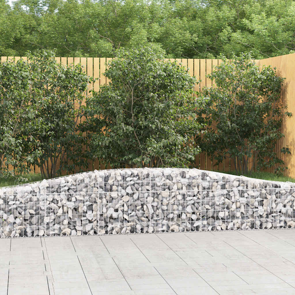 Vidaxx gabion voûté 400x30x40 60 cm en fer galvanisé
