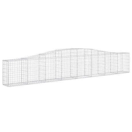 Vidaxx gabion voûté 400x30x60 80 cm en fer galvanisé