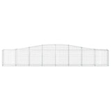 Vidaxx gabion voûté 400x30x60 80 cm en fer galvanisé