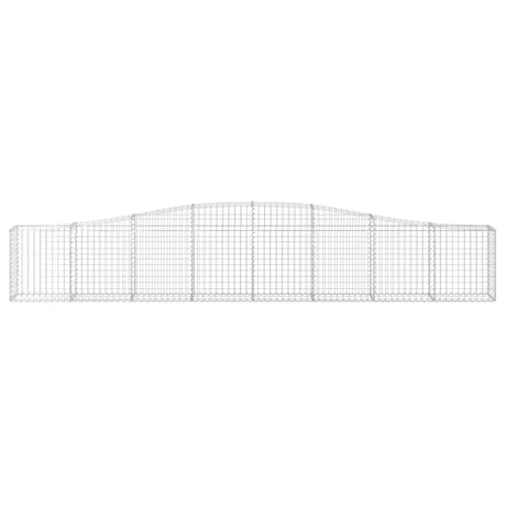 Vidaxx gabion voûté 400x30x60 80 cm en fer galvanisé