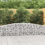 Vidaxx gabion voûté 400x30x60 80 cm en fer galvanisé