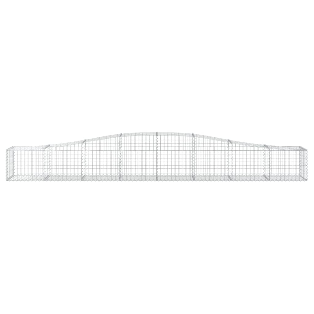 Vidaxx gabion voûté 400x50x40 60 cm en fer galvanisé