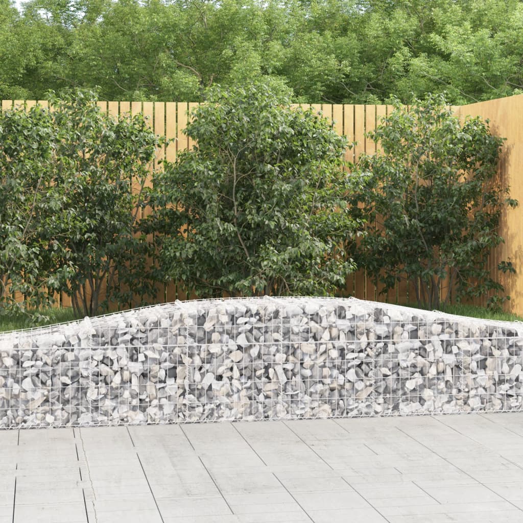 Vidaxx gabion voûté 400x50x40 60 cm en fer galvanisé