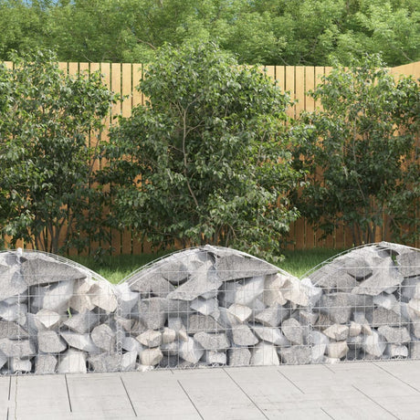 Vidaxx gabion voûté 100x30x40 60 cm en fer galvanisé