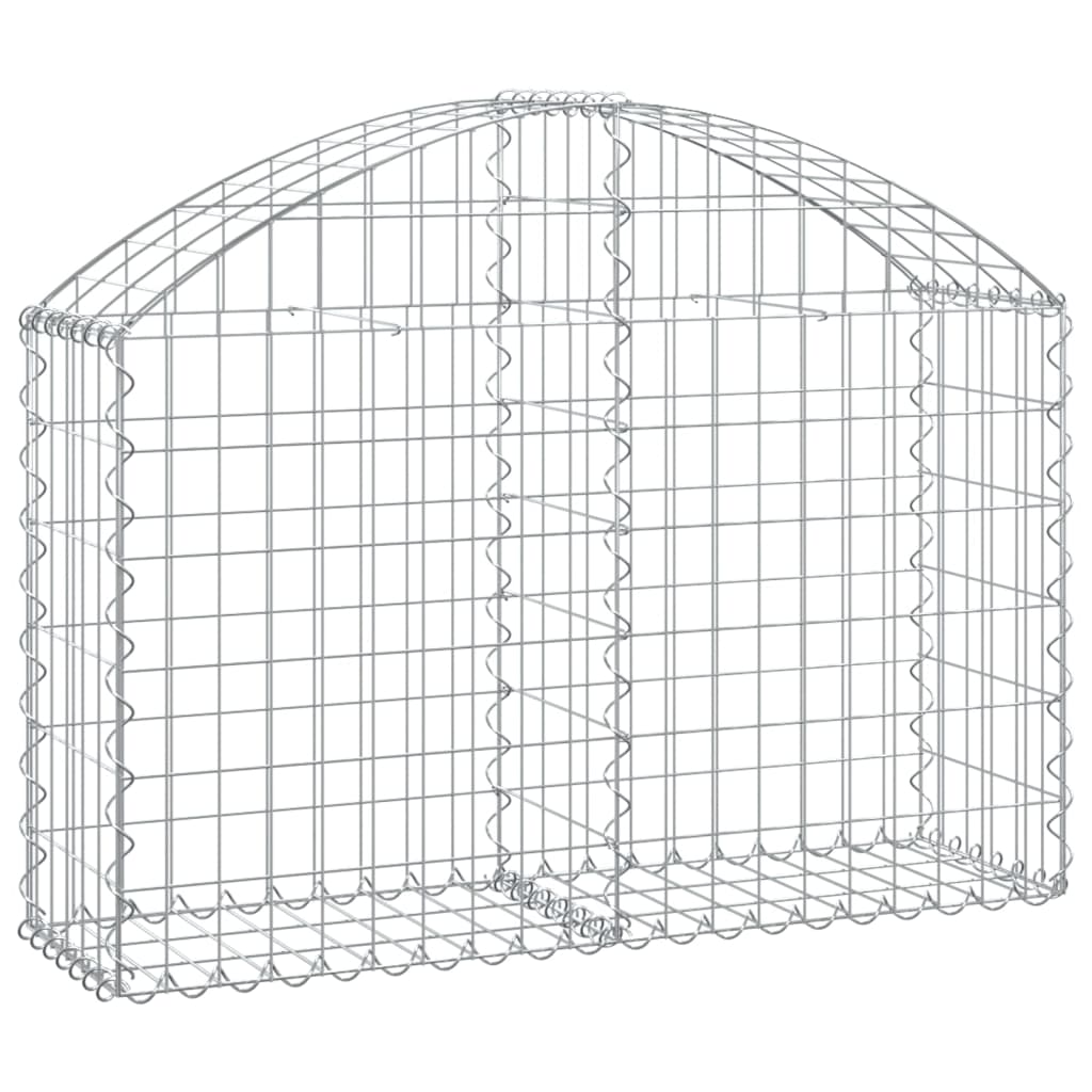 Vidaxx gabion voûté 100x30x60 80 cm en fer galvanisé