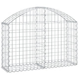 Vidaxx gabion voûté 100x30x60 80 cm en fer galvanisé