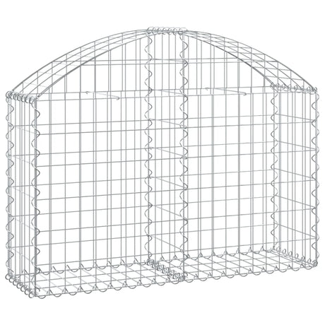 Vidaxx gabion voûté 100x30x60 80 cm en fer galvanisé