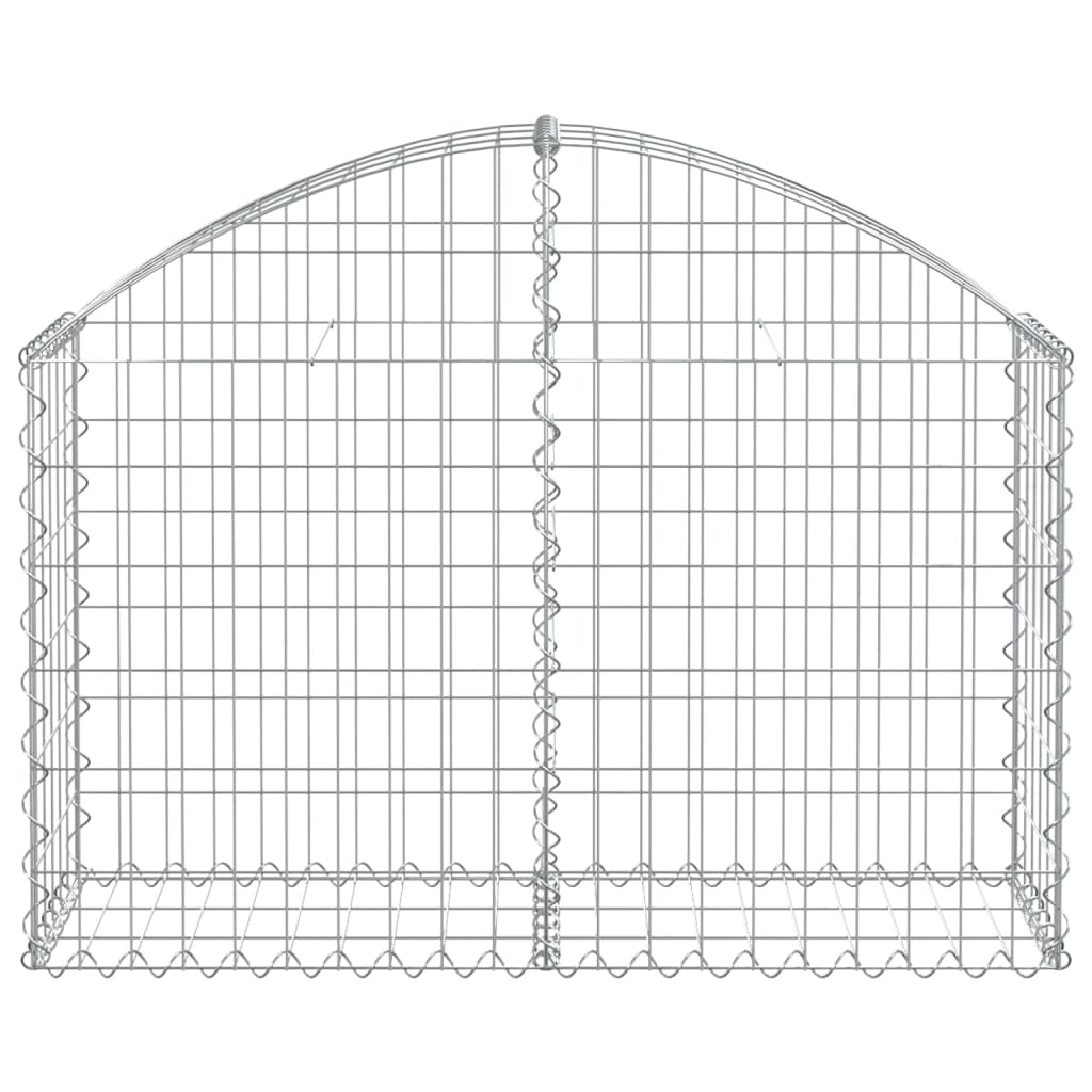 Vidaxx gabion voûté 100x30x60 80 cm en fer galvanisé