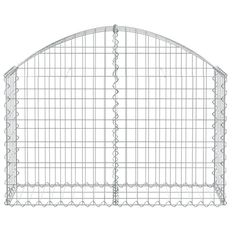Vidaxx gabion voûté 100x30x60 80 cm en fer galvanisé