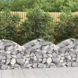 Vidaxx gabion voûté 100x30x60 80 cm en fer galvanisé