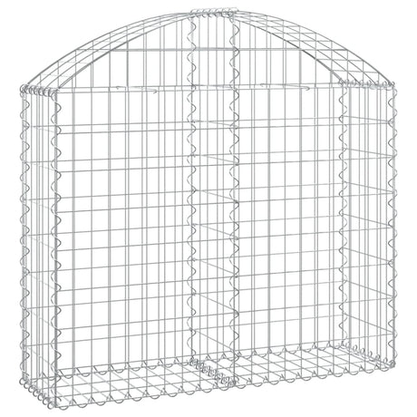 Vidaxx gabion voûté 100x30x80 100 cm en fer galvanisé