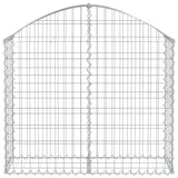Vidaxx gabion voûté 100x30x80 100 cm en fer galvanisé