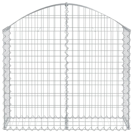 Vidaxx gabion voûté 100x30x80 100 cm en fer galvanisé