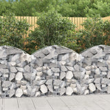 Vidaxx gabion voûté 100x30x80 100 cm en fer galvanisé