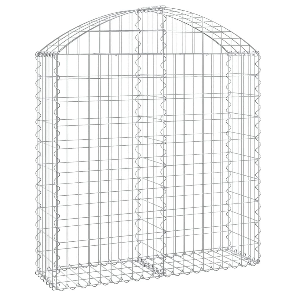 Vidaxx gabion voûté 100x30x100 120 cm en fer galvanisé