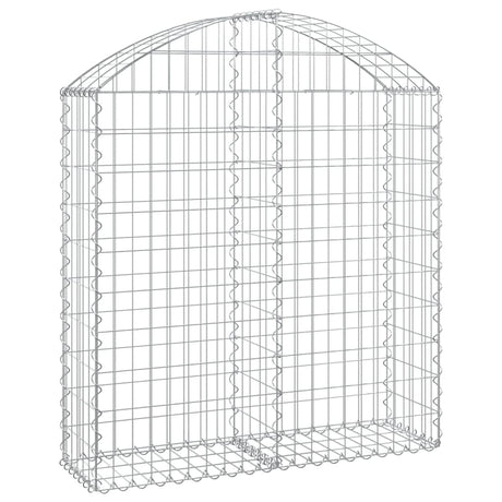 Vidaxx gabion voûté 100x30x100 120 cm en fer galvanisé
