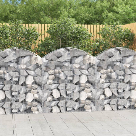 Vidaxx gabion voûté 100x30x100 120 cm en fer galvanisé