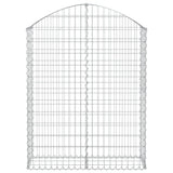 Vidaxx gabion voûté 100x30x120 140 cm en fer galvanisé