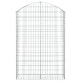 Vidaxx gabion voûté 100x30x140 160 cm en fer galvanisé