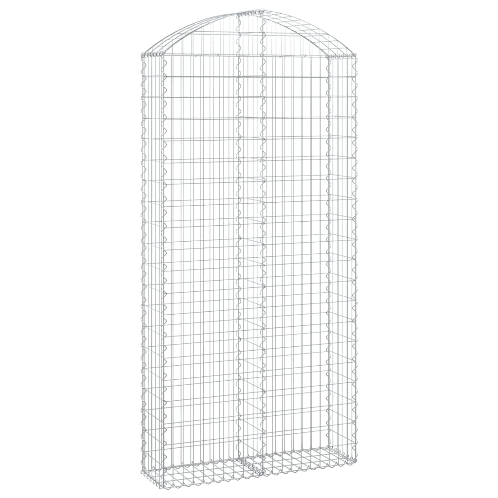 Vidaxx gabion voûté 100x30x200 220 cm en fer galvanisé