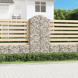 Vidaxx gabion voûté 100x30x200 220 cm en fer galvanisé