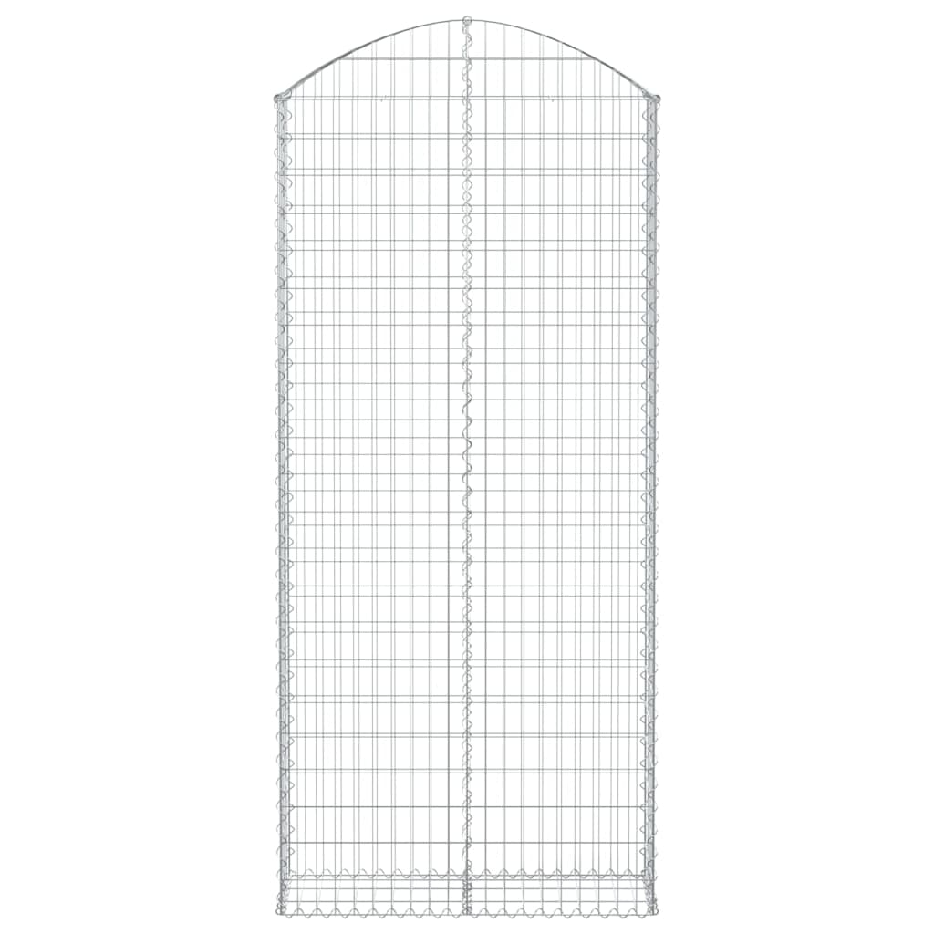 Vidaxx gabion voûté 100x30x220 240 cm en fer galvanisé