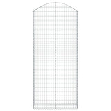 Vidaxx gabion voûté 100x30x220 240 cm en fer galvanisé