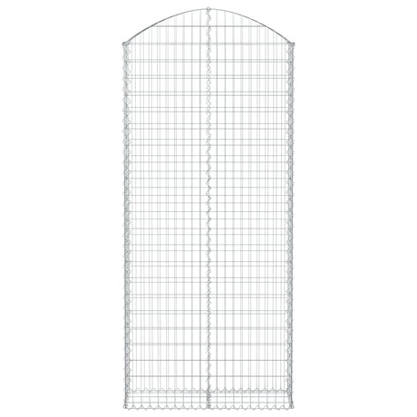 Vidaxx gabion voûté 100x30x220 240 cm en fer galvanisé