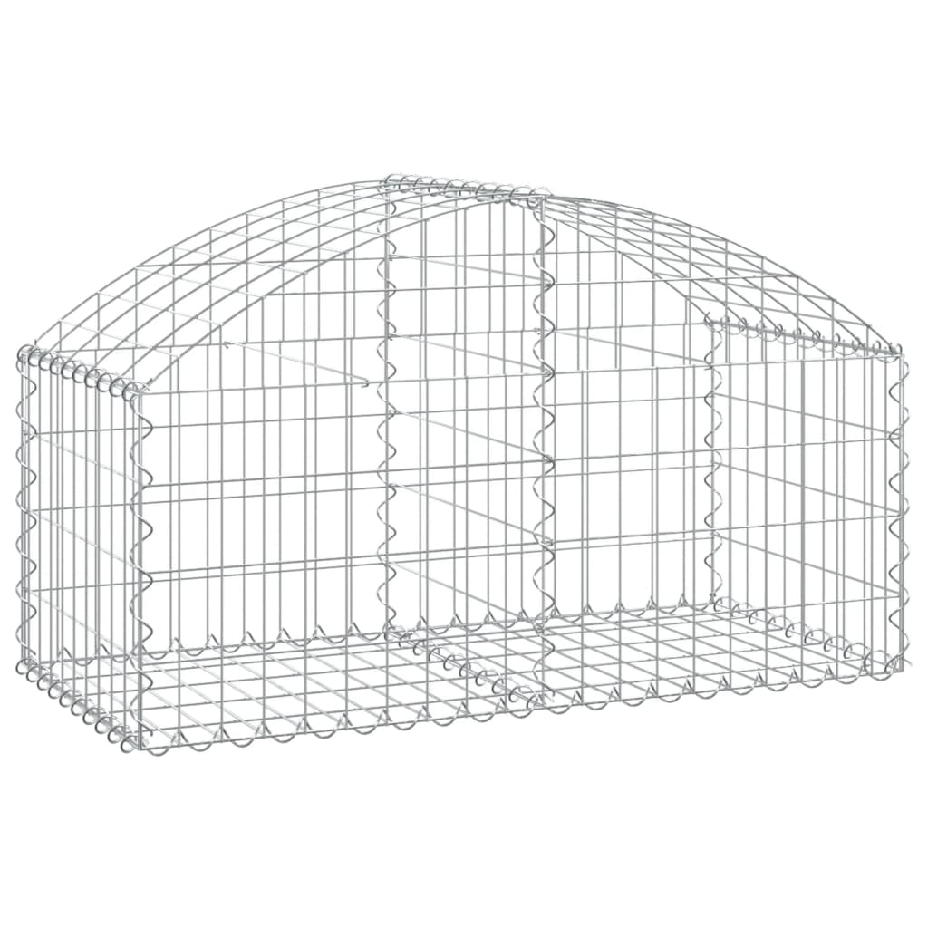 Vidaxx gabion voûté 100x50x40 60 cm en fer galvanisé