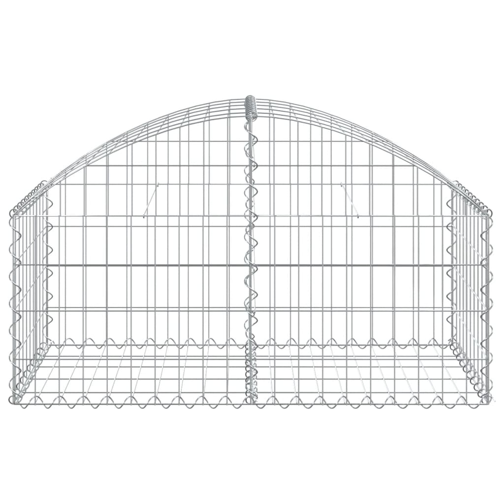 Vidaxx gabion voûté 100x50x40 60 cm en fer galvanisé