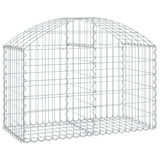 Vidaxx gabion voûté 100x50x60 80 cm en fer galvanisé