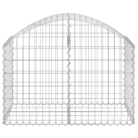 Vidaxx gabion voûté 100x50x60 80 cm en fer galvanisé