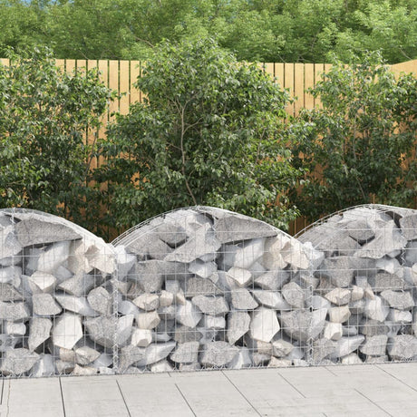 Vidaxx gabion voûté 100x50x60 80 cm en fer galvanisé