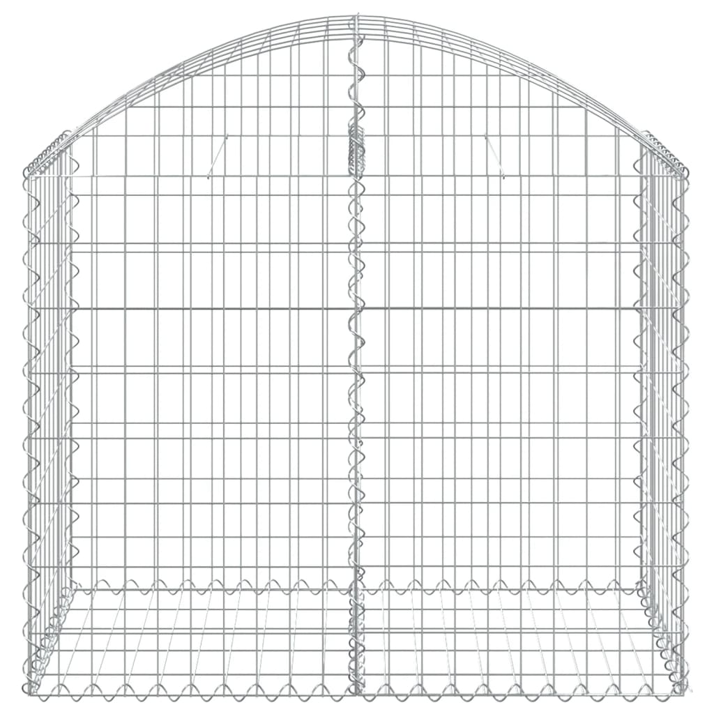 Vidaxx gabion voûté 100x50x80 100 cm en fer galvanisé
