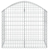 Vidaxx gabion voûté 100x50x80 100 cm en fer galvanisé