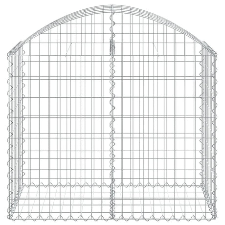 Vidaxx gabion voûté 100x50x80 100 cm en fer galvanisé