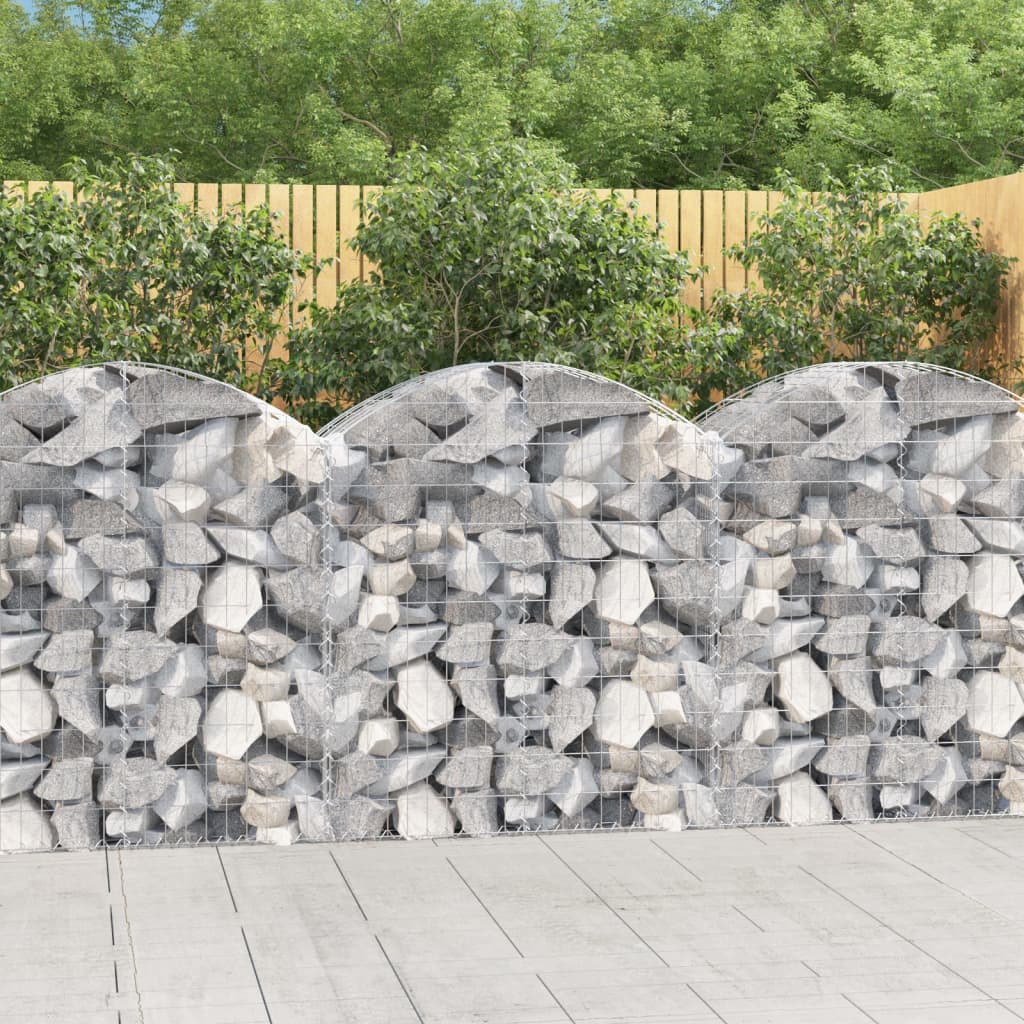 Vidaxx gabion voûté 100x50x100 120 cm en fer galvanisé