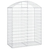 Vidaxx gabion voûté 100x50x120 140 cm en fer galvanisé