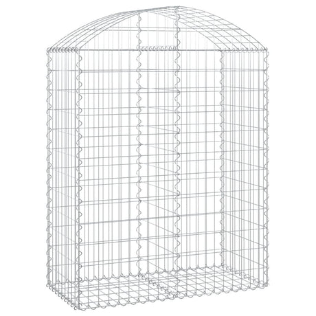 Vidaxx gabion voûté 100x50x120 140 cm en fer galvanisé
