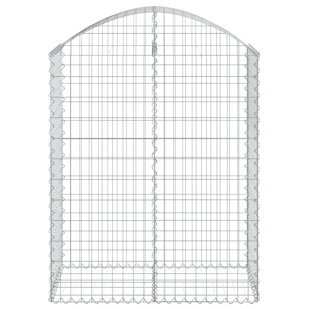 Vidaxx gabion voûté 100x50x120 140 cm en fer galvanisé