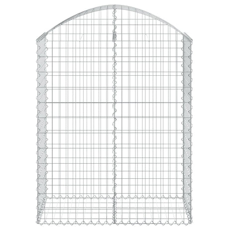Vidaxx gabion voûté 100x50x120 140 cm en fer galvanisé