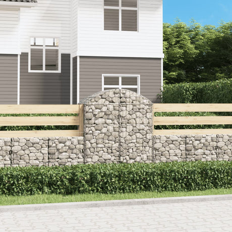 Vidaxx gabion voûté 100x50x120 140 cm en fer galvanisé