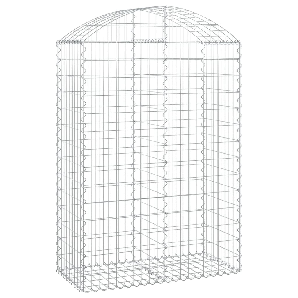 Vidaxx gabion voûté 100x50x140 160 cm en fer galvanisé